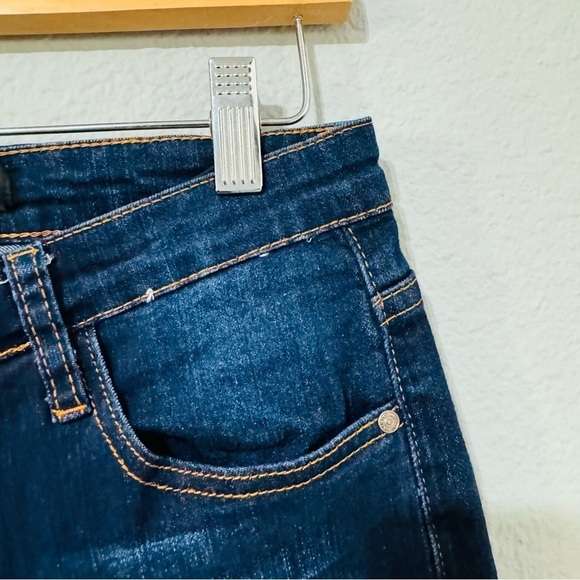 Q17 Jeans Blue Distressed High Rise Skinny Cotton Blend Jeans Sz 5 - Picture 7 of 13